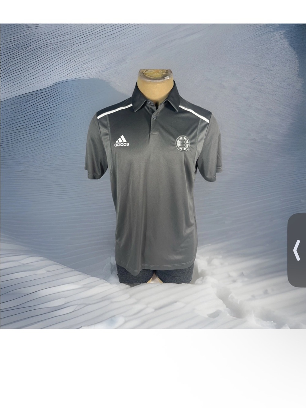 NWT Adidas Boston Bruins Primegreen Polo Men’s M